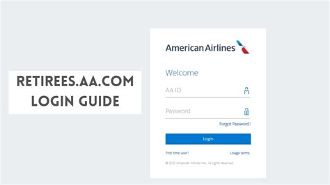  American Airlines Inc. . Retireeaacom login